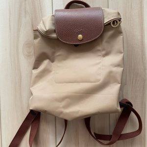 Longchamp Le Pliage Backpack Beige